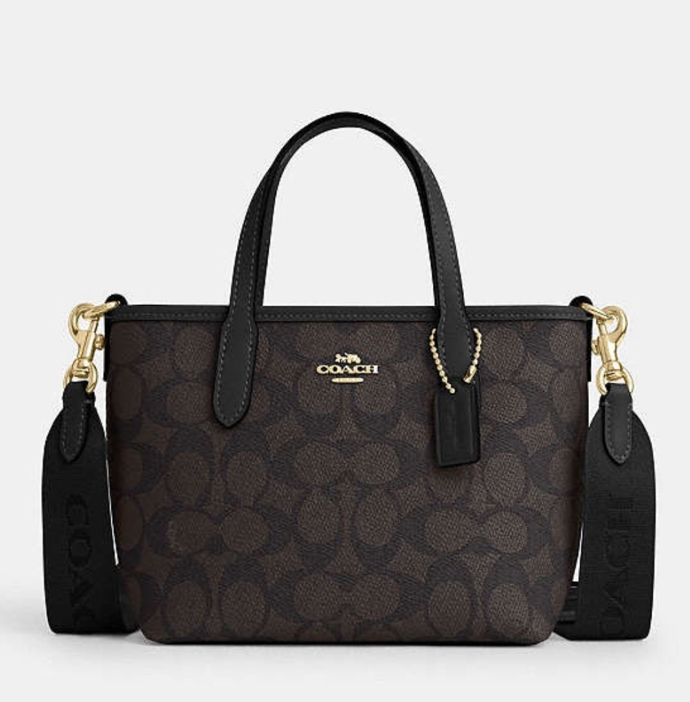 Coach City Mini Tote Bag In Signature Canvas