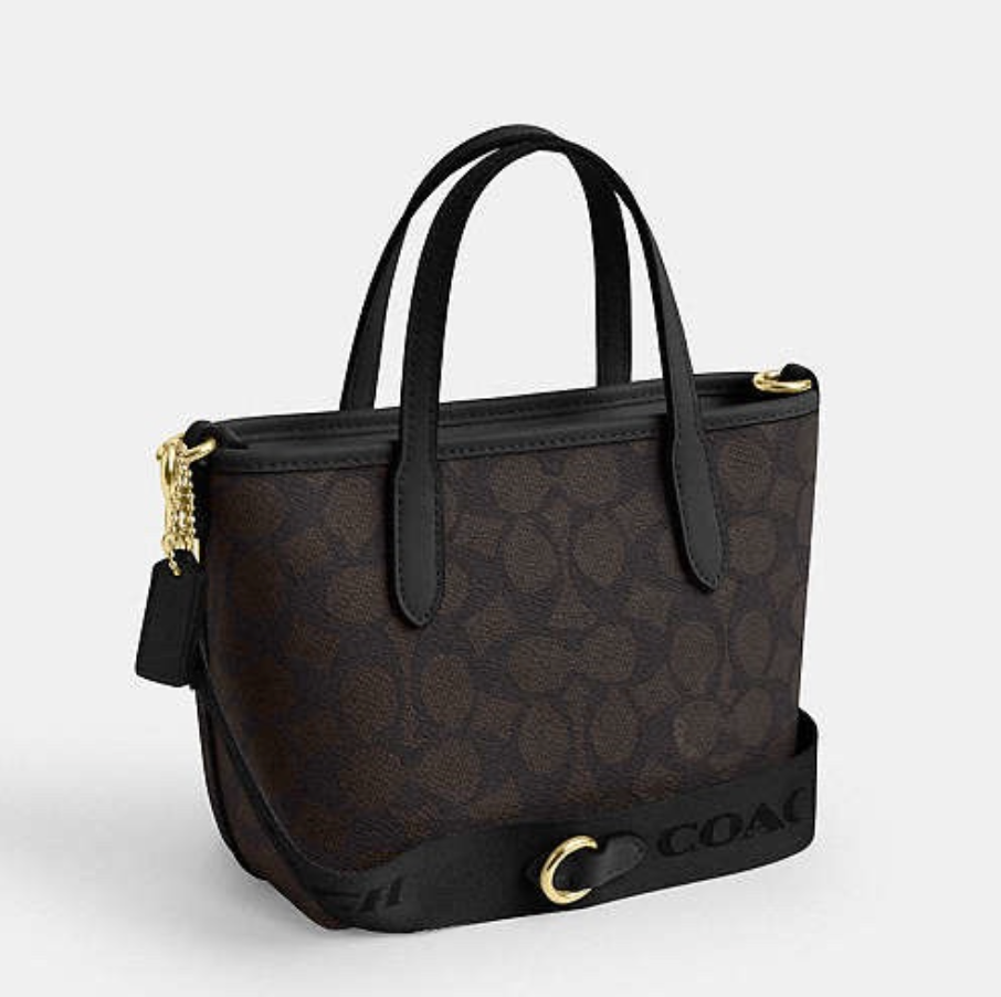 Coach City Mini Tote Bag In Signature Canvas