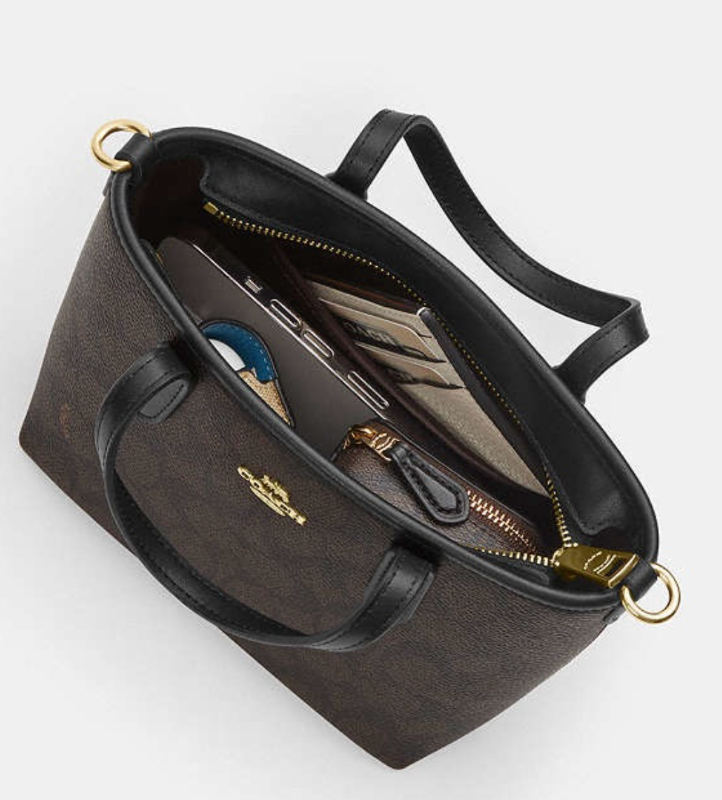 Coach City Mini Tote Bag In Signature Canvas