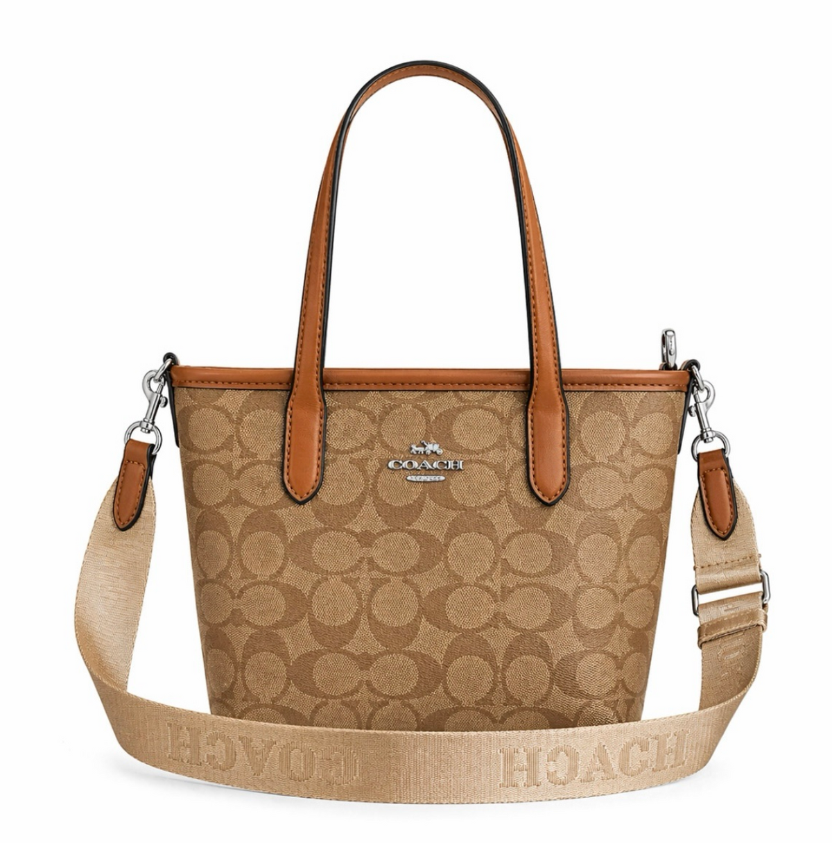 Coach City Mini Tote Bag In Signature Canvas