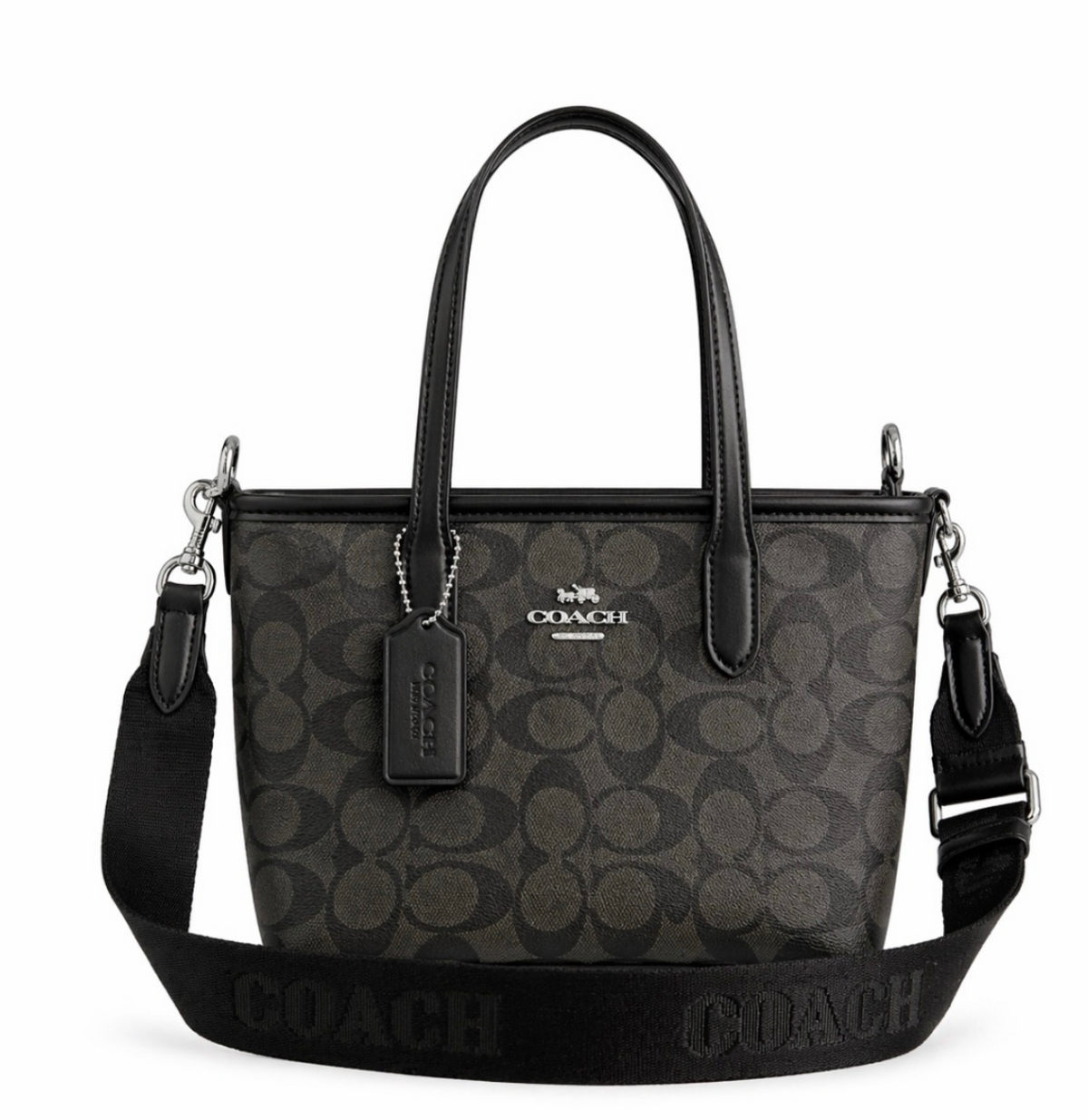Coach City Mini Tote Bag In Signature Canvas