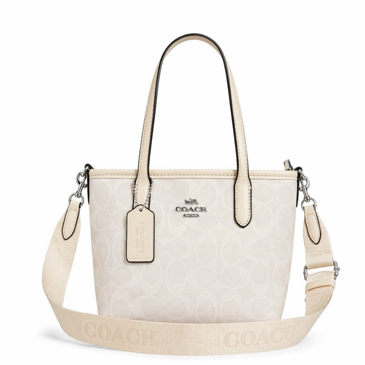 Coach City Mini Tote Bag In Signature Canvas